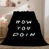 Digital Print Warm Winter Blankets King Size Friends Microfiber Bedding Bed Fleece Camping Fluffy Soft Blankets Decorative Sofa