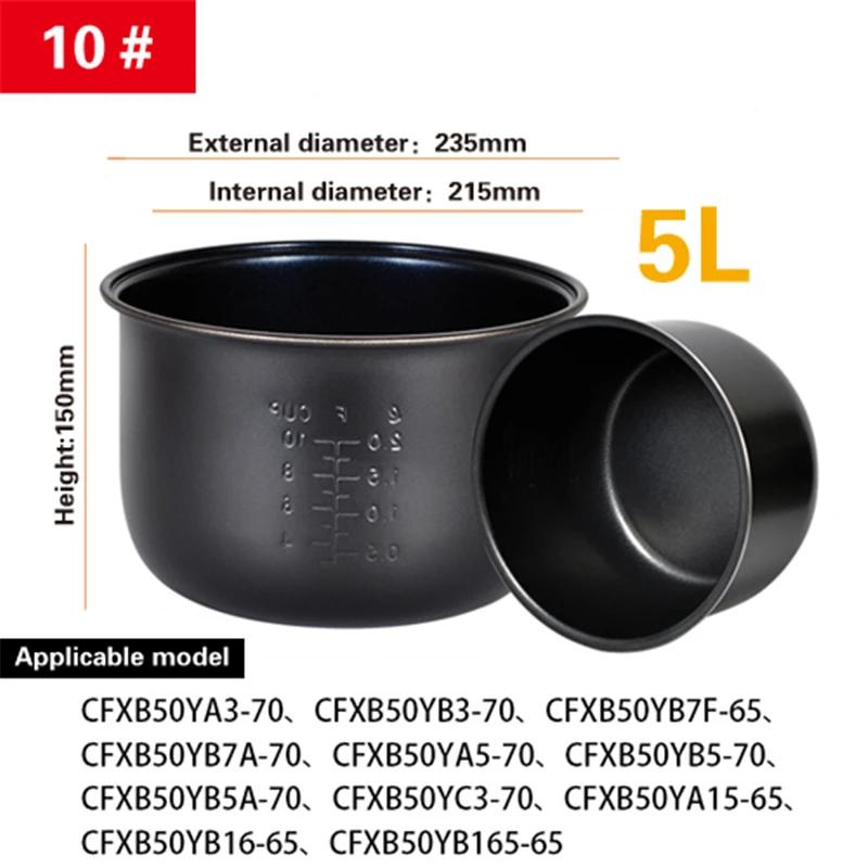 Rice Cooker Inner Container Non Stick Cooking Pot Replacement Accessories Kitchen Food Rice Cooker Liner Inner Pot Accessories