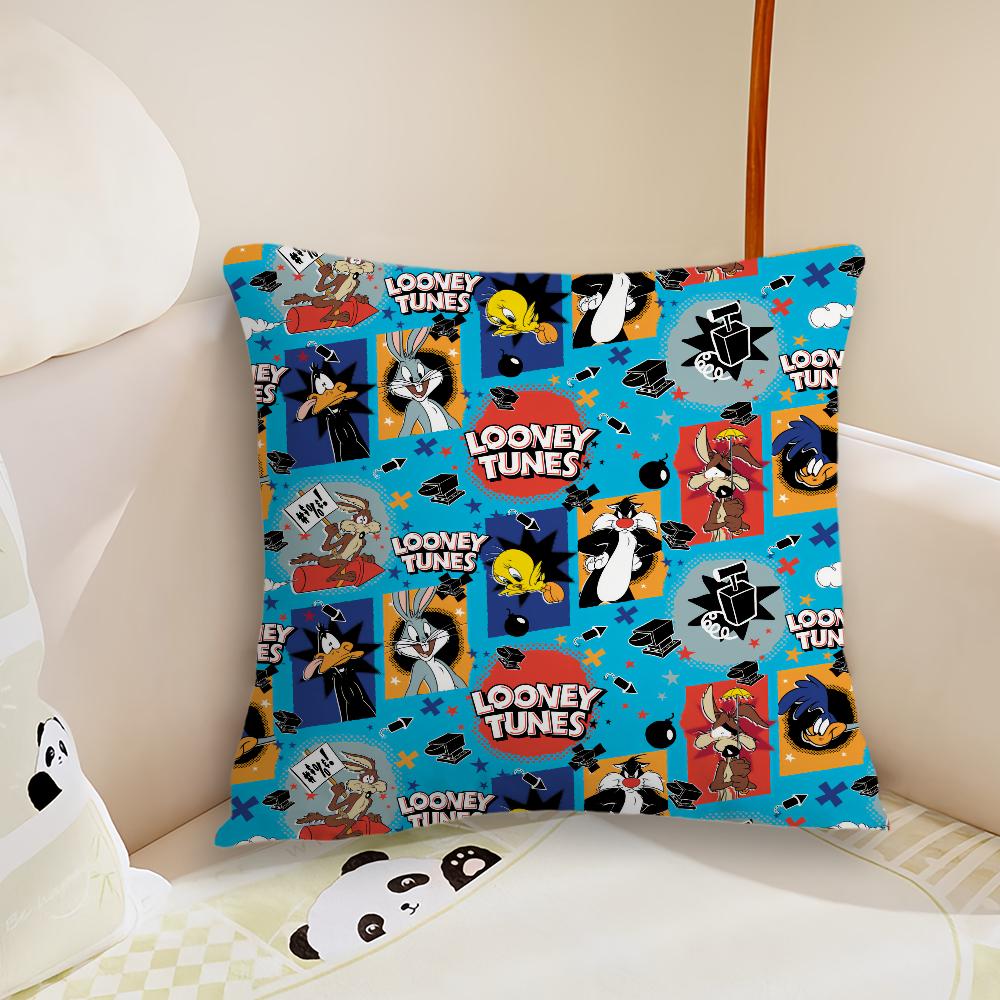 cushion Anime cover Living Cute B-Bugs Room Headboard Bedroom Office Cushion Cushion Cartoon Sofa Nap Time B-Bunny Pillow Case