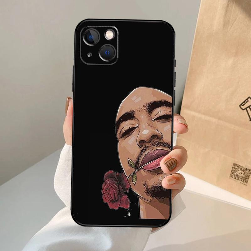 Rapper 2pac Singer Tupac Phone Case For iPhone 17 Air 16 15 14 13 11 12 Pro Max 13 12 mini 15 16 Plus 16e Cover Coque