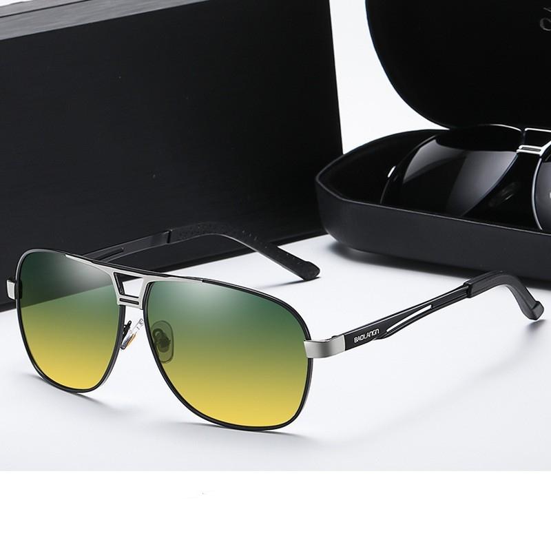 Men's Vintage Sunglasses with Photochromic and Polarized Lenses for Driving and Outdoor Activities