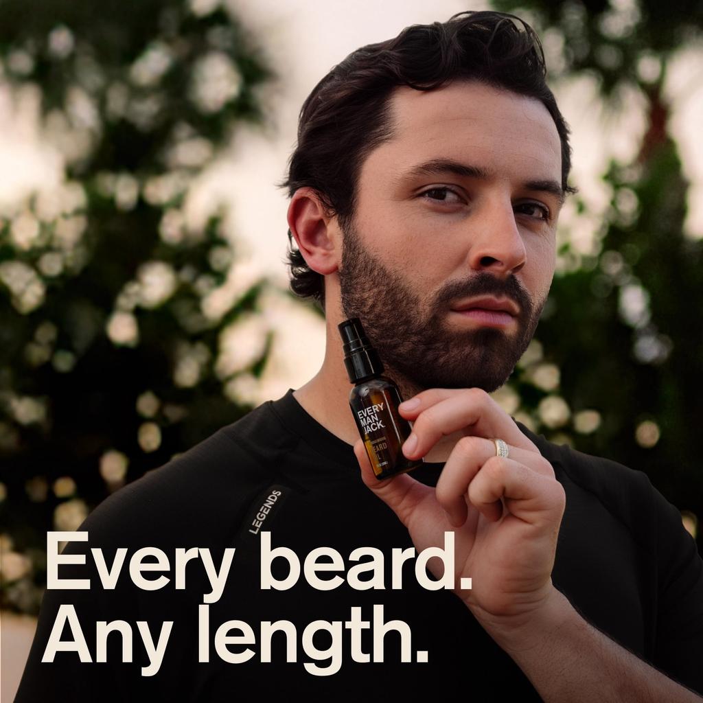 Every Man Jack Beard Oil   Moisturize   Soften Your Beard   Light Aged Bourbon Scent  1oz