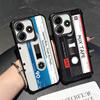 Vintage 90S Cassette Tape Pattern Soft Phone Case For Xiaomi Redmi Note 14 15 Pro Plus 13 12 11S 11T 5G 10 9S 9 Plating Anti-Fal