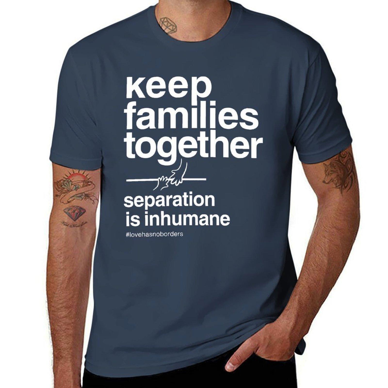 Keep Families Together TShirt High Elasticity Sports Tee Shirt S