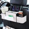 Organizzatore per Schienale del Sedile dell'Auto con Portabicchieri e Ganci Interni
