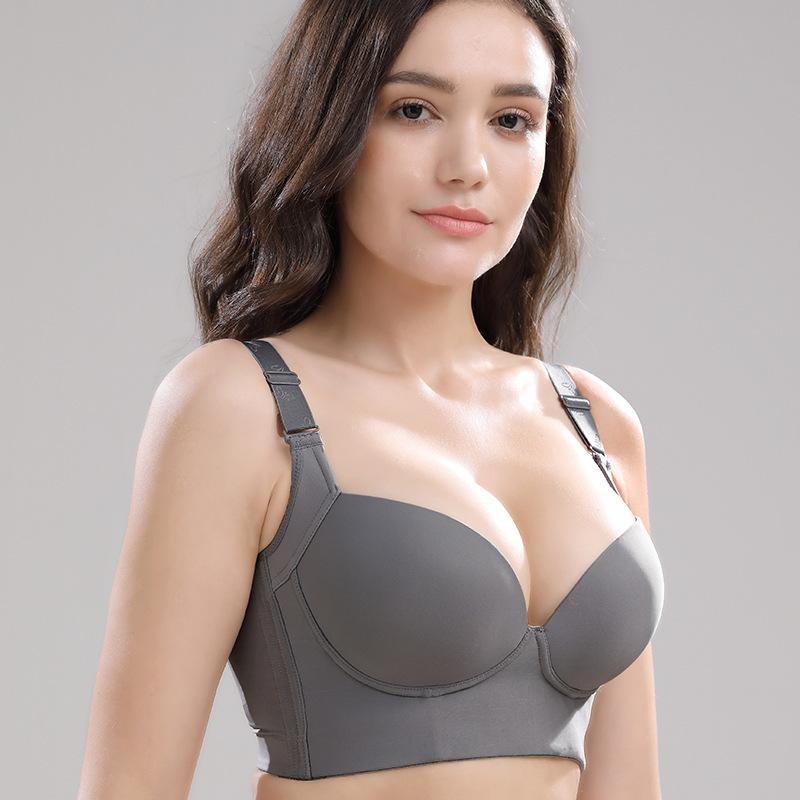 Large Size Bra for Women Slim Beautiful Back Plus Size No Steel Ring Bra Breathable Bra