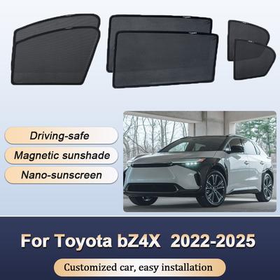 Sun Shades For Toyota bZ4X 2022 2023 2024 2025 Sunshades Magnetic Privacy Protection Visor Curtains Window Auto Accessories