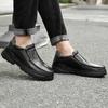 Fashion Luxury Brand Fashion Loafers Men Slip-on Genuine Leather Dress Flats Business Leather Shoes Flat Shoes Breathable Casual Shoes