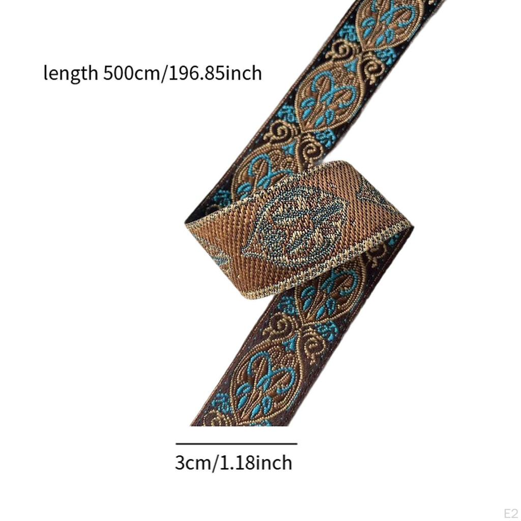 Jacquard Trim Craft Supplies for DIY Projects Ethnic Fabric Embroidered Trimming