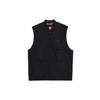 Sportswear Men's Woven Stand Collar Full-Zip Sleeveless Vest Windproof Training Gilet Black FZ0749-010