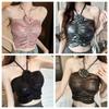 Spice Girls Socialite Style Corset 3D Rose Flower Decoration Crop Tops Suspender Vest  Travel
