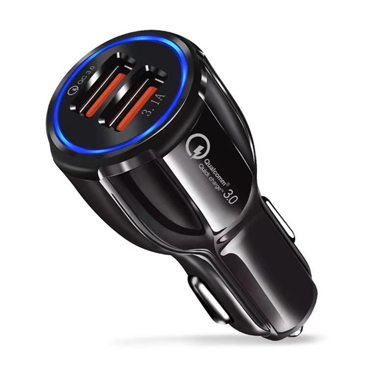 Bowling 3.1A & QC3.0 Dual USB Fast Car Charger for Basic Models