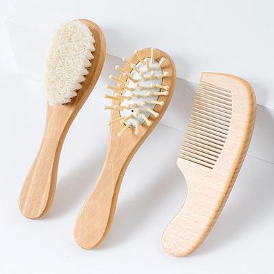 Kids' Hairdressing Set: Shampoo Cleaning Brush & Baby Massage Wool Comb