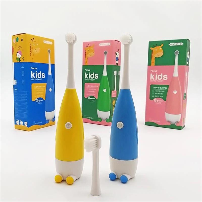 Automatic Electric Toothbrush For Kids With Soft Silicone For Baby And Toddler