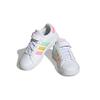 Adidas Grand Court 2.0 Little Kid White Multi-Color Kids Sneakers Cloud-White Pulse-Mint Beam-Pink HP8913