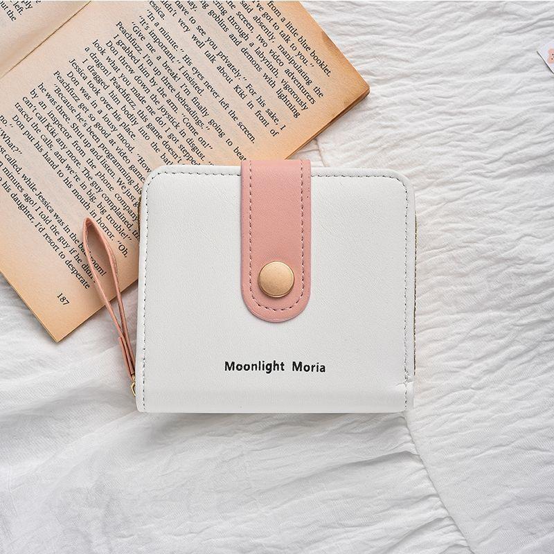 Cute Girls Wallet With Lock Closure Pu Material For Daily Use