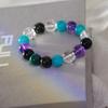 High Quality Natural Amethyst White Crystal Malachite Amazonite Bracelet