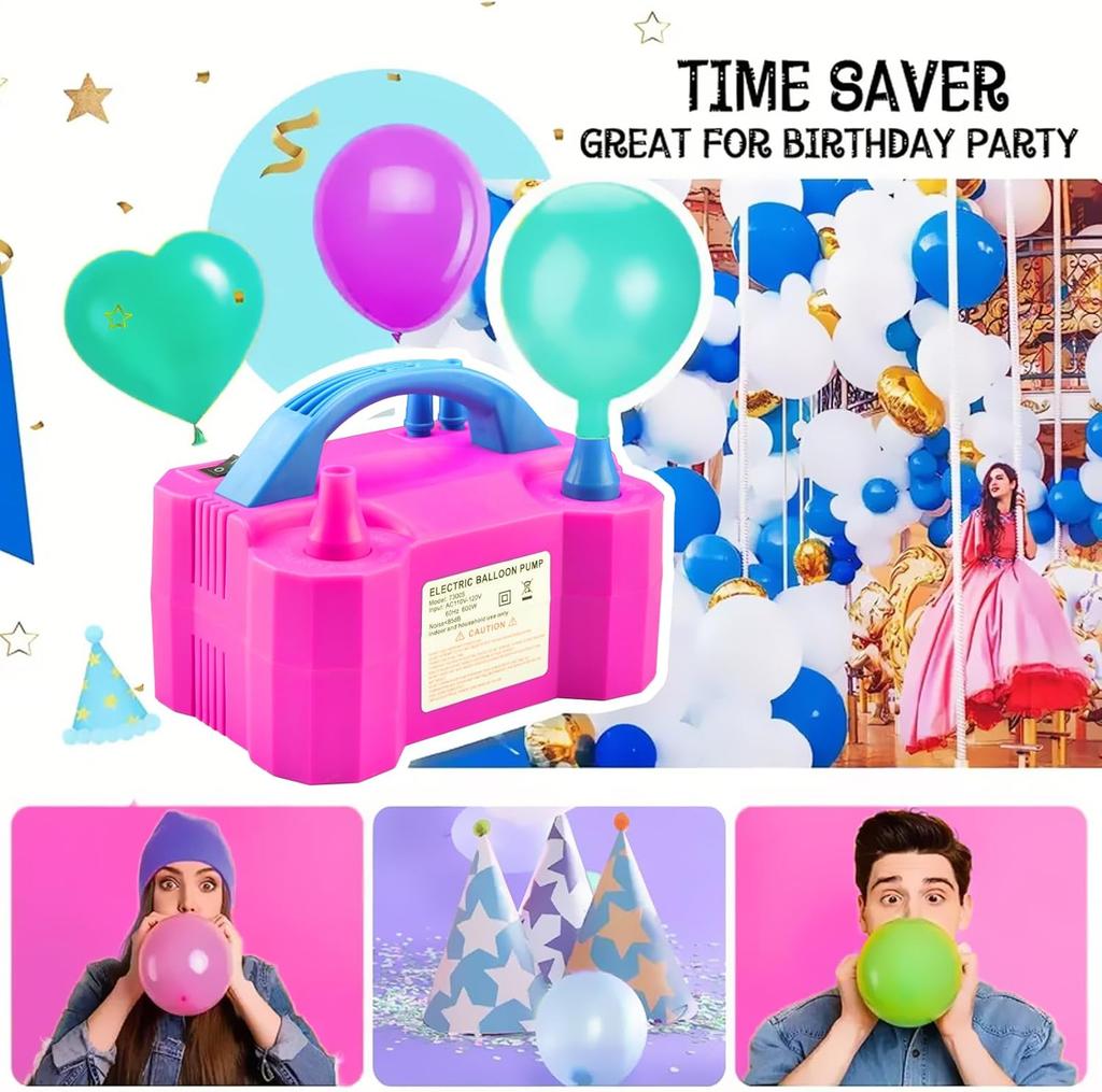 Mini Electric Inflatable Balloon Pump EU/US  Portable High Power Pump Balloon Accessories Air Blower Pump Party Decor Supplies