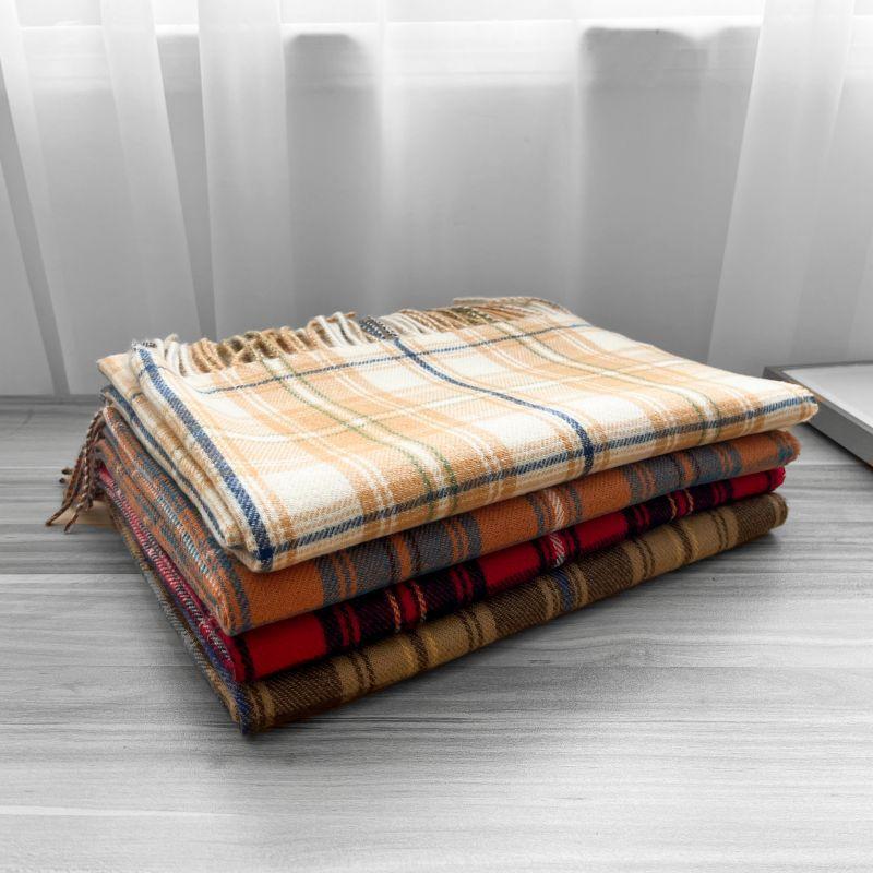 2025 Scarf Shawl Women's New Winter Thickened Warm Imitation Cashmere Scarf, Plaid Autumn and Winter Scarf Women