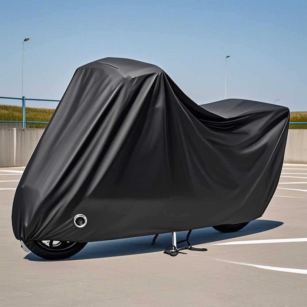 Motorcycle Cover: Thickened 210D Oxford Cloth, Rainproof, Sunproof, Dustproof, & Waterproof.