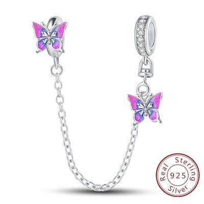 Copper Cute Butterfly Hollowout Love Heart Charm Bead Charms Bead Charms Compatible With Authentic Pandora Bracelets Bangle Do It Yourself Jewellery