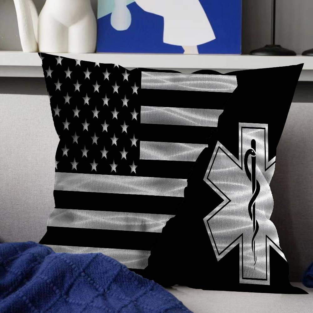 

Ems Star Of Life Cushion Cover Pillow Cover Decor Pillowcase Printed Cushion Case For Couch 12x12Inch