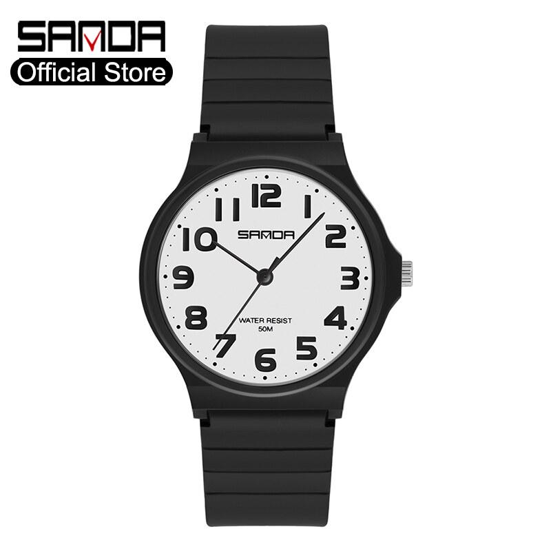 

SANDA Новинка Оригинальные Женские Часы Модные Спортивные Роскошные Водонепроницаемые Женские Часы Повседневные Кварцевые Наручные Часы для Женщин для Улицы белый