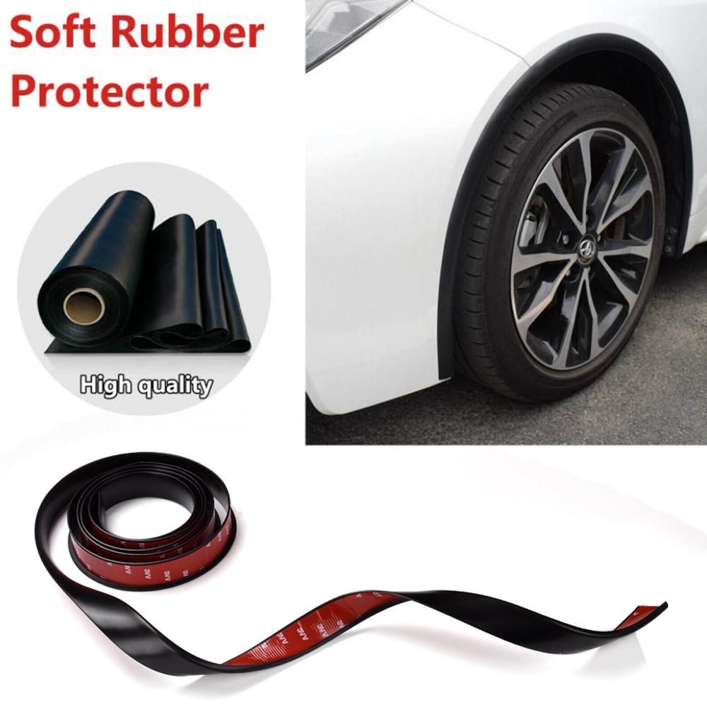 2ks Car Wheel Hrana ráfku Nálepky proti poškrábání Lepicí obloučky Nástavec Nástavec Trim Protector Ochrana obočí Styling