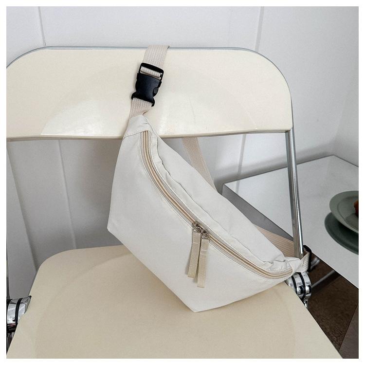 Oxford Cloth Simple Fashion Trend Casual Solid Color Fashion One Shoulder Crossbody Breast Bag