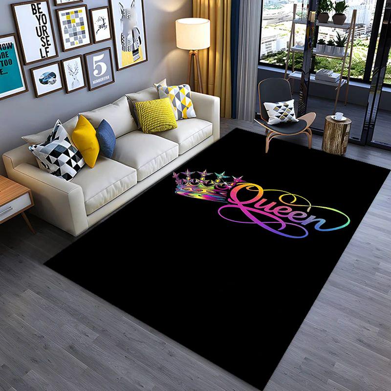 Royal Crown Elegance carpet floor mats printing Room Bathroom mat Art