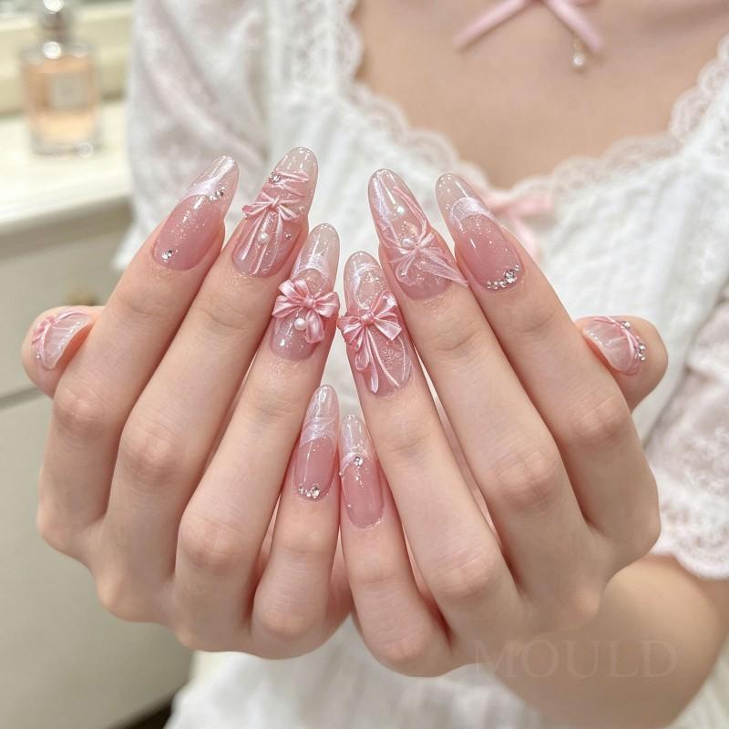 3D Bow Silicone Mold Nail Art DIY Decorations Small Large Sizes