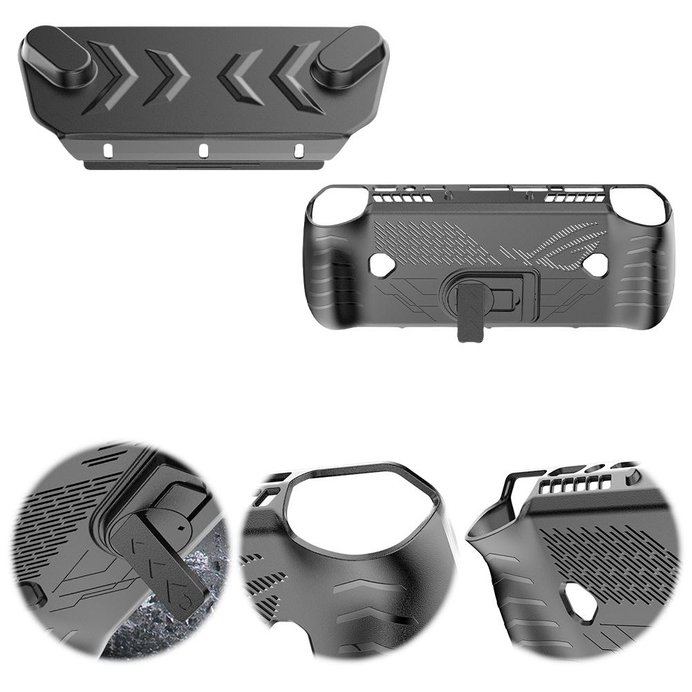 For Asus ROG Ally X TPU Protective Case Cover Shockproof with Stand Protector Shell Sleeve All-round Protection Game Accessories