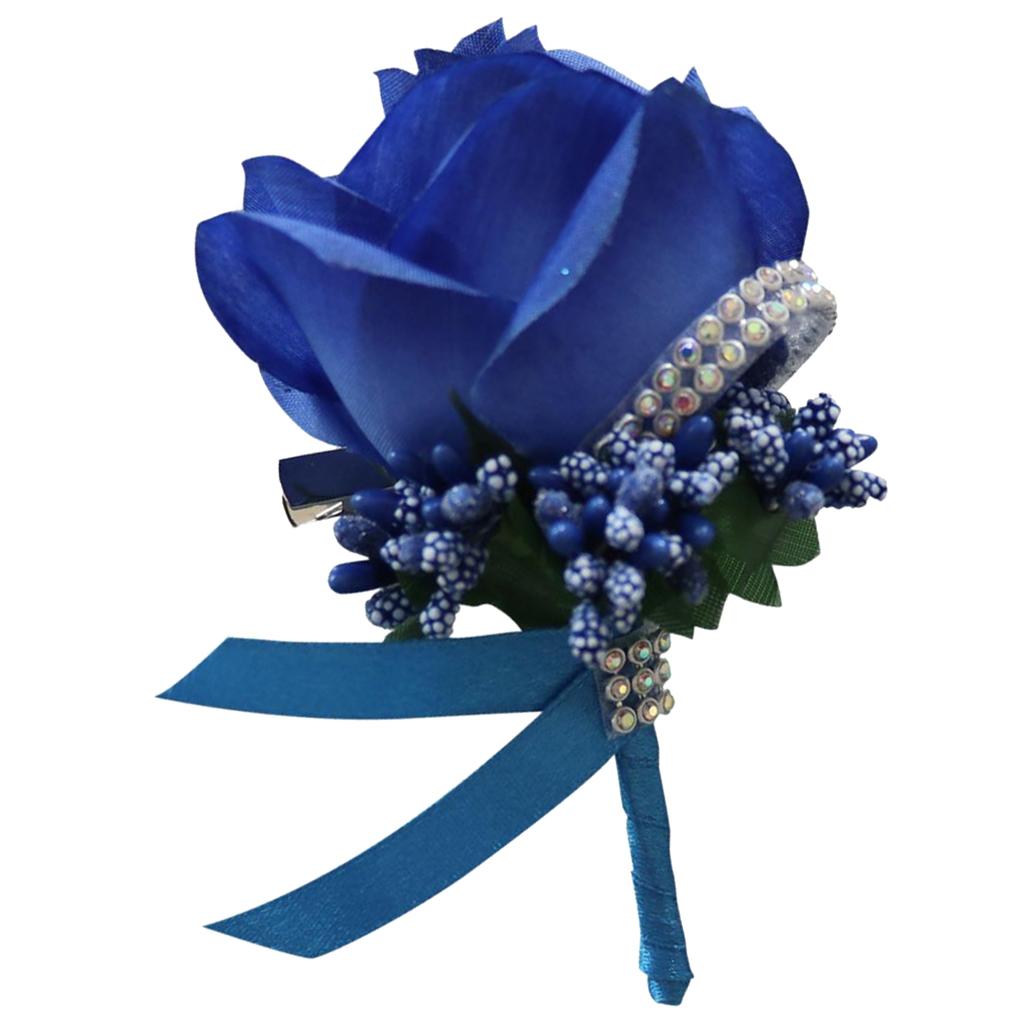Rose Flower Brooch Pin Wedding Corsage Colors