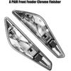 Für BMW X3 X4 F25 F26 Chrom Kotflügel Seitenblinker Blinker Leuchte Links oder Rechts Zierleiste Verkleidung 51117338569 51117338570