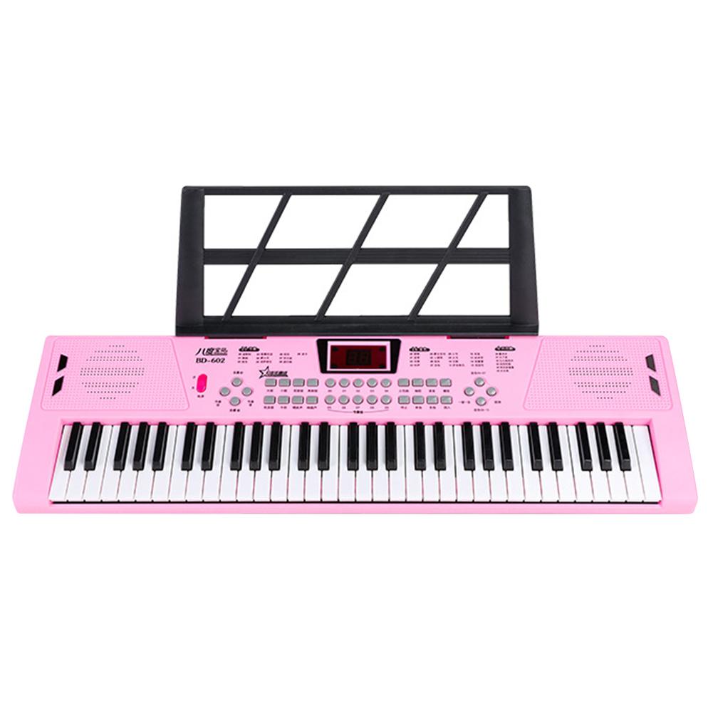 61-Key Piano Digital Music Electronic Keyboard Portable Professional Big Musical Keyboard Synthesizer Instrument Educational