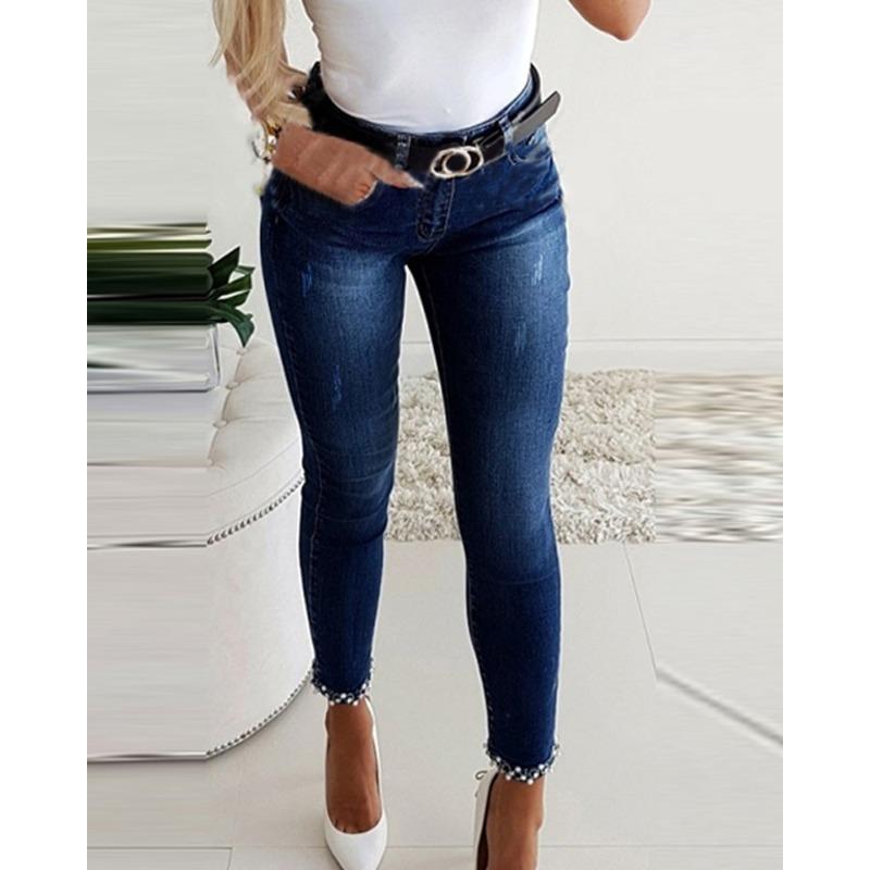 IHUASU Damenmode, lässig, einfarbig, bedruckt, Hosen und Caprihosen