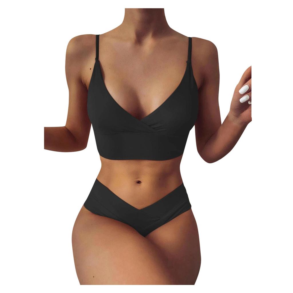 Women Bandeau Bandage Bikini Set Push-Up Brazilian Swimwear Beachwear Swimsuit