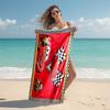 Lightning McQueen Beach Towel Outdoor Camping Beach Towel for Vacation Swim Outdoor Pool Absorbent Bath Towel