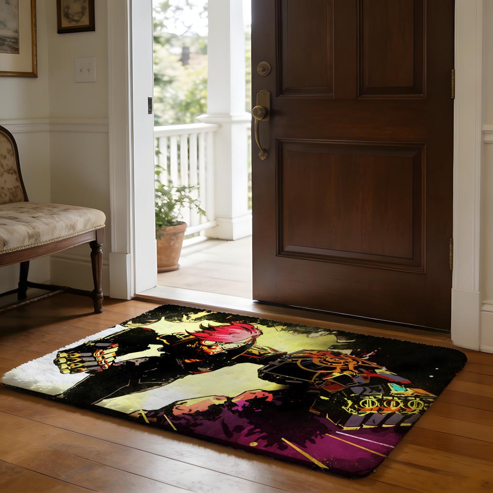 Floor Mat Soft Flannel Rug Non Slip Absorbent Mat for Bathroom Bedroom Home Decor Cool Anime J JinxS
