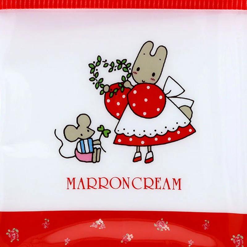 Sanrio MARRONCREAM Flat Square Pouch ( Retro ) Japan NEW