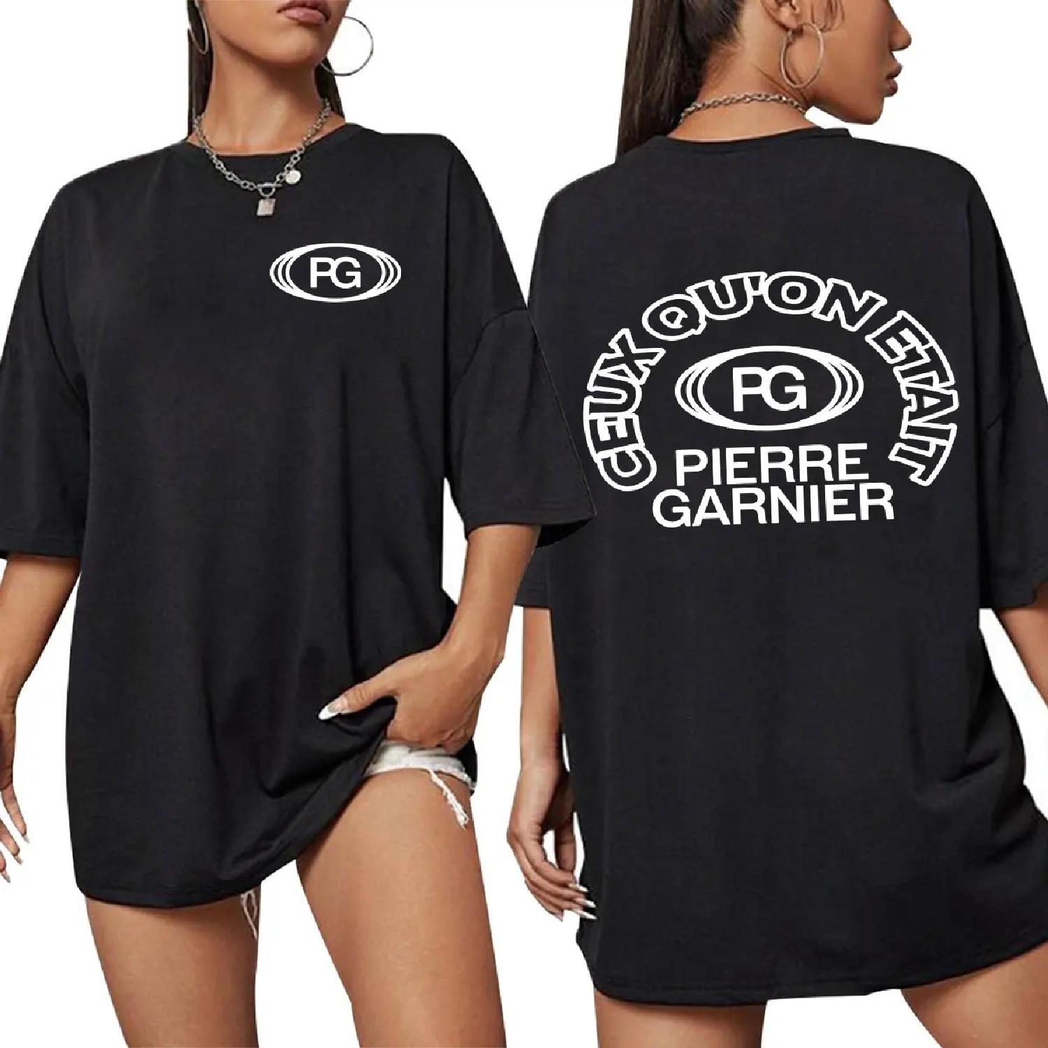 

Singer Pierre Garnier Ceux Qu on Etait Song T-shirts Hip Hop Fashion T-shirt Men s Clothing Cotton Casual Tee Shirt Oversized XXXXXL чорний