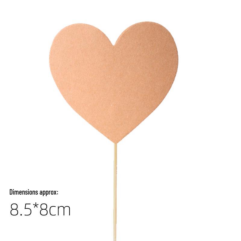 50-Piece Blank Insert Cards for Cake Decorations and Celebrations