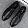 FashionNewly Herren Echtleder Schuhe Größe 36-46 Hochwertige Oxfords Weiche Rutschfeste Fahrschuhe Herren Business Oxford Schuhe Für Herren