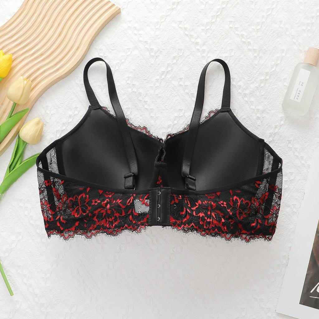 Popular Sexy Lace Deep V Bra Large Size with Steel Rims Spot TK