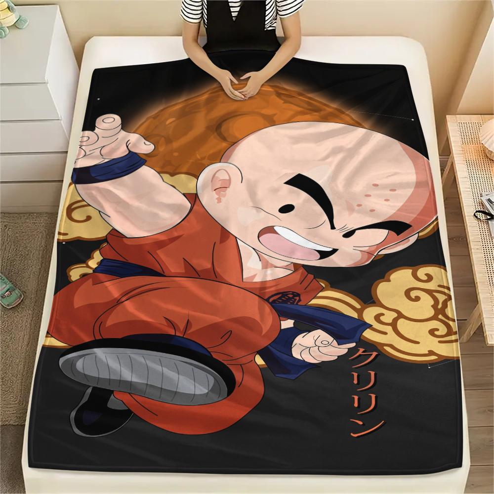 Dragon Ball Krillin Blanket, Cozy Throw for Living Room, Ideal Gift for Dragon Ball Collectors.chl