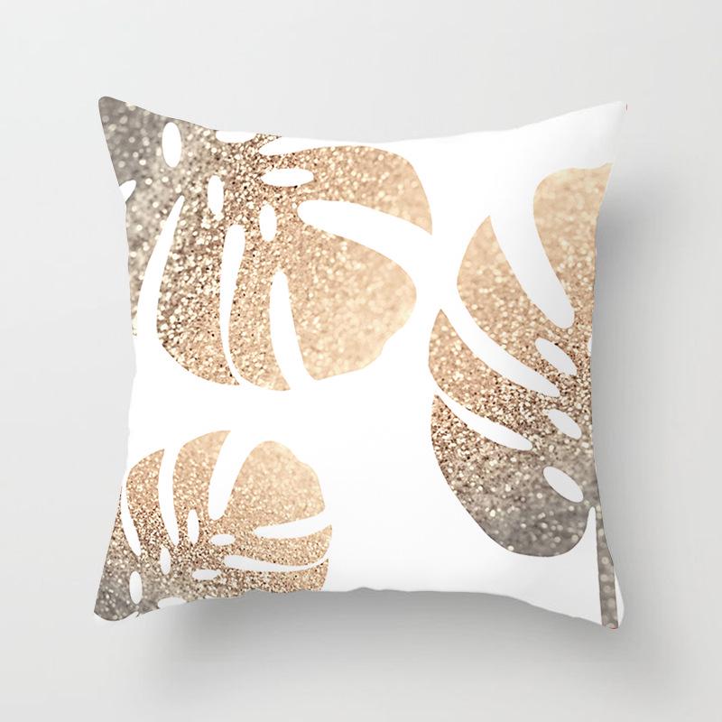 Painted Tree Digital Printed Peach Skin Square Pillow Cushion Cover Home Furnishings