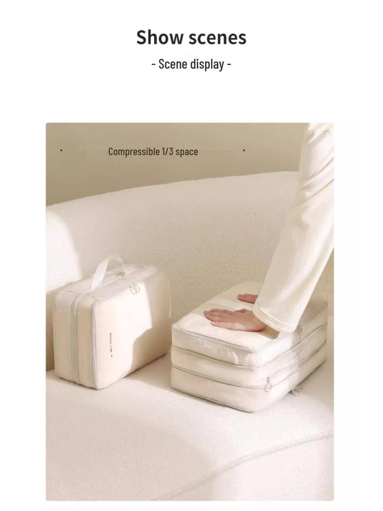 Portable Travel Compression & Clothing Organizer Bag – Large Capacity