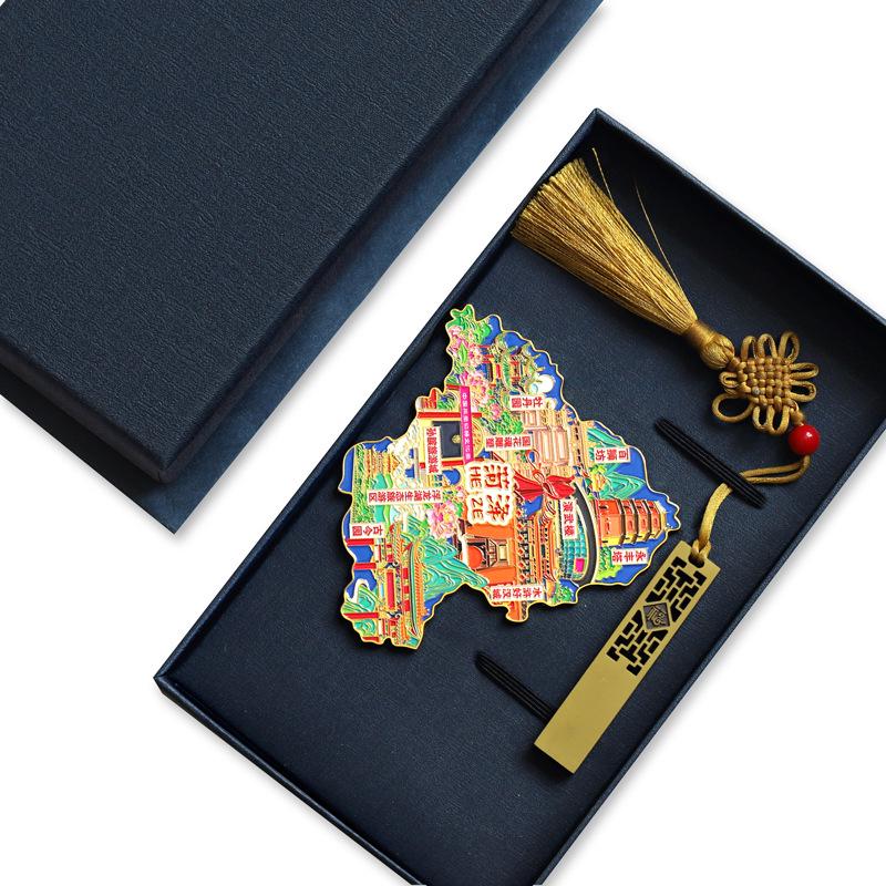 Binzhou Gelber Fluss Turm Magnet, Haifeng Pagode & Zhonghai Park. Kulturtourismus-Geschenk.