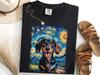 Dachshund Shirt, UFO Dog Abduction Tee, Starry Night Alien T-Shirt, Funny Space Wiener Dog Gift