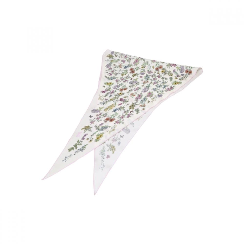 Daks Silk 100  Flower Diamond Scarf Dcsc6e331iv